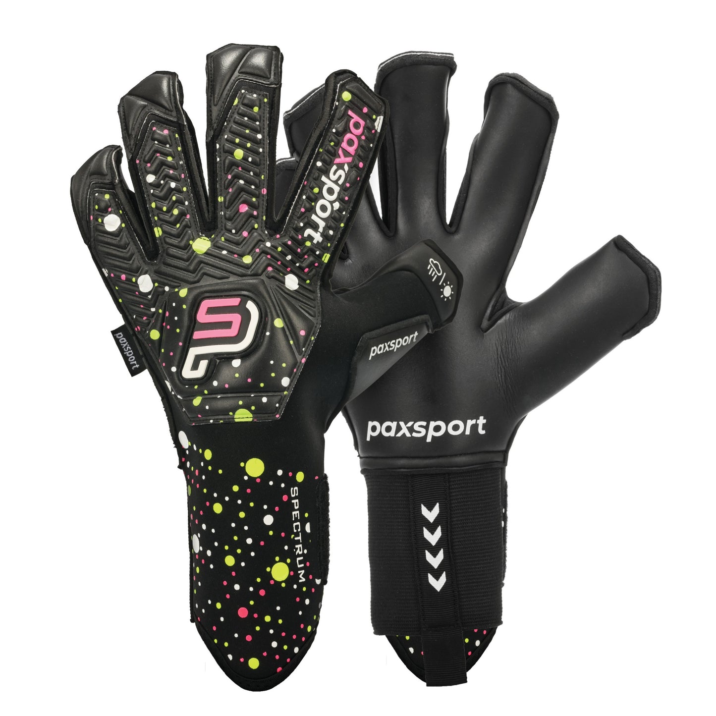 Spectrum | Black | Adult Goalkeeper Gloves | Hybrid Roll Finger | Giga Latex