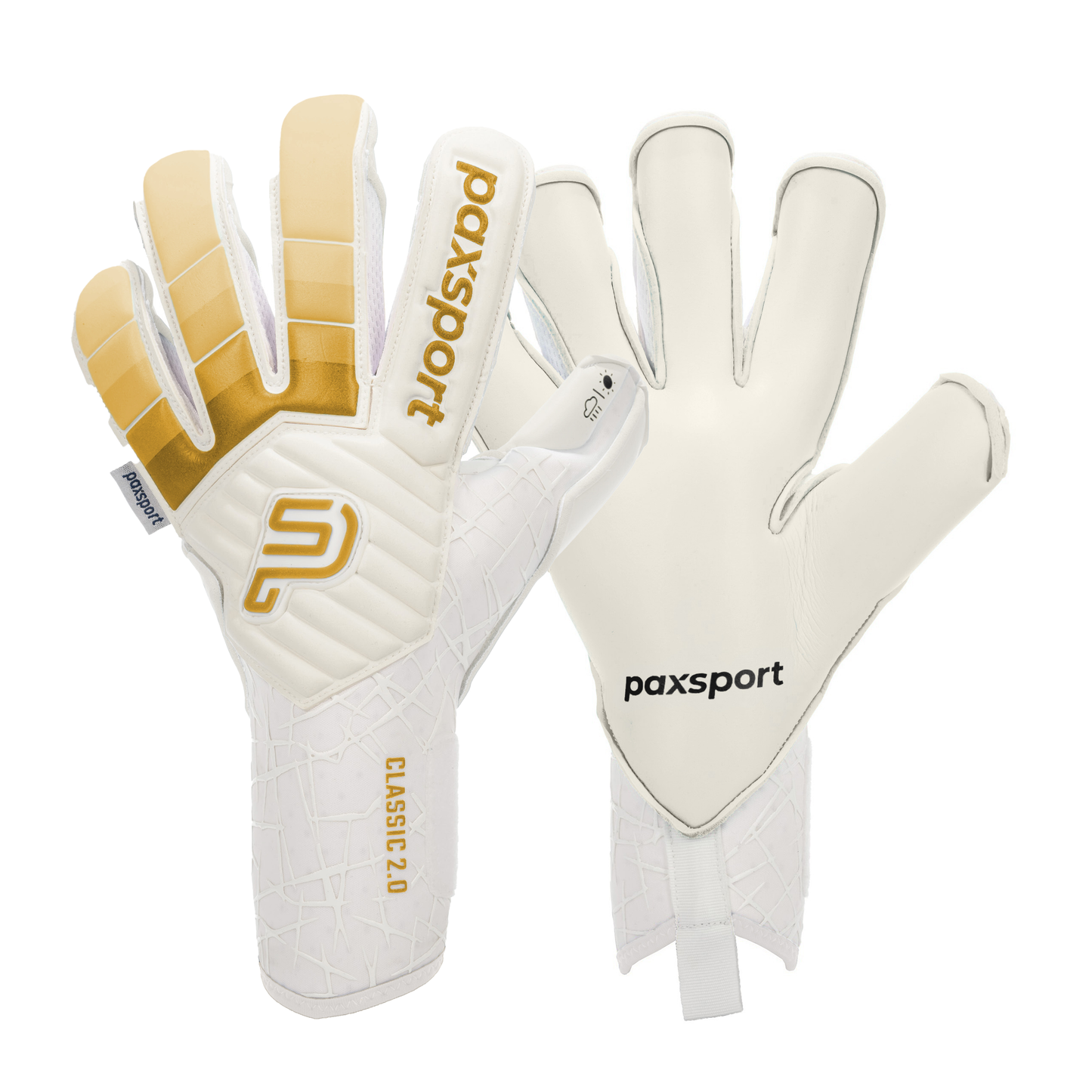 NWCFL CLASSIC 2.0 | Gold | Adult Goalkeeper Gloves | Roll Finger | Contact Latex