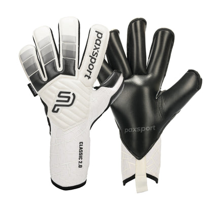 CLASSIC 2.0 | Black | Adult Goalkeeper Gloves | Roll Finger | Contact Latex