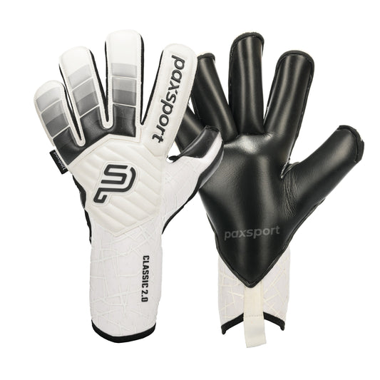 CLASSIC 2.0 | Black | Adult Goalkeeper Gloves | Roll Finger | Contact Latex
