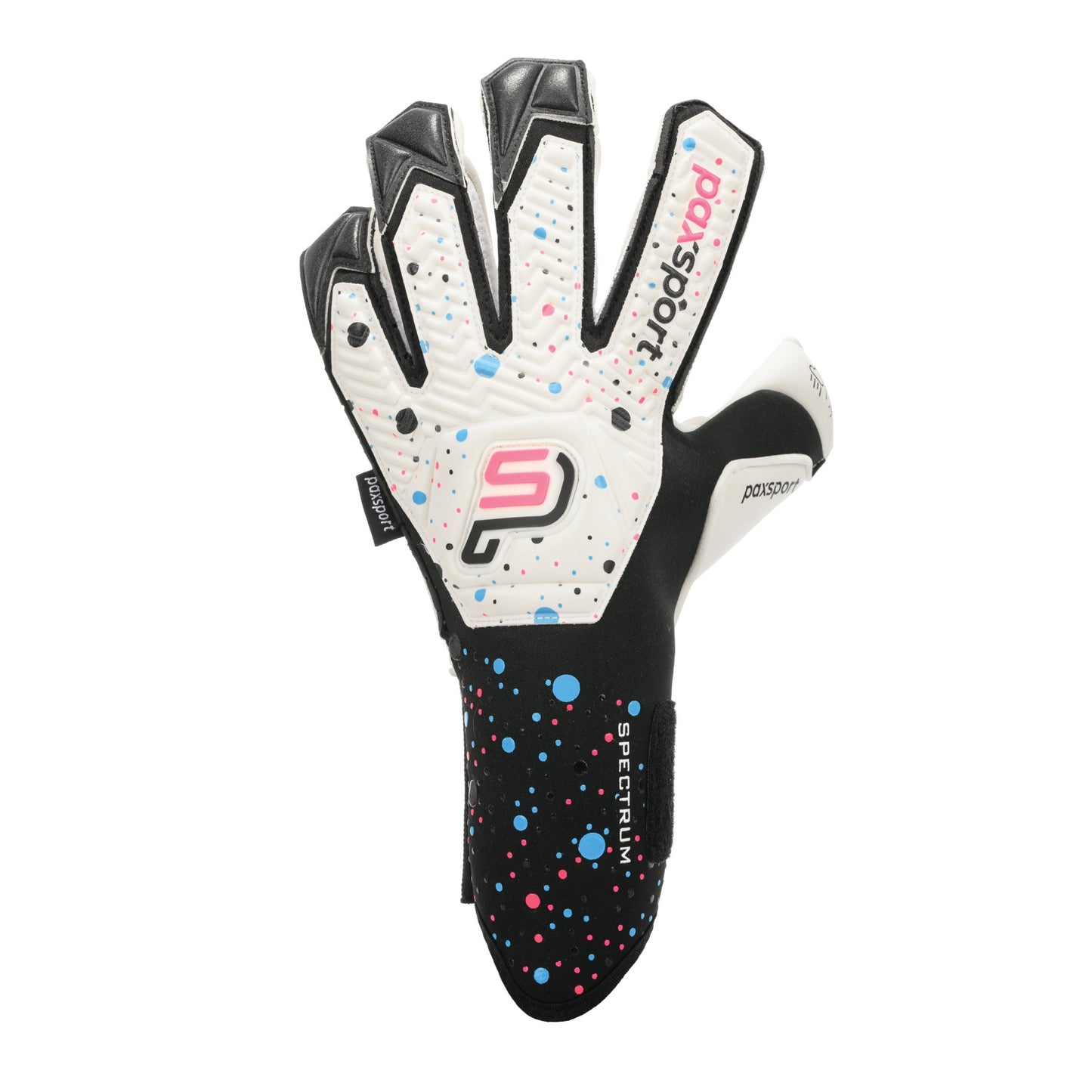 Spectrum | White | Youth Goalkeeper Gloves | Hybrid Roll Finger | Sporty Latex