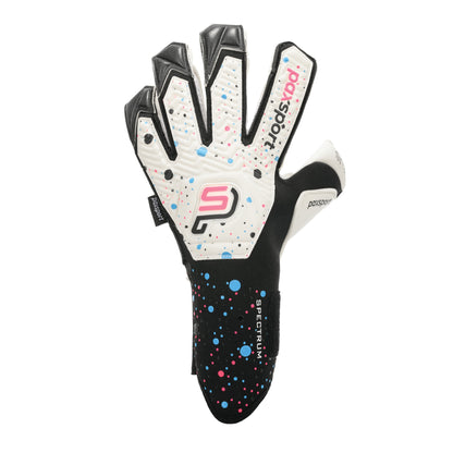 Spectrum | White | Youth Goalkeeper Gloves | Hybrid Roll Finger | Sporty Latex