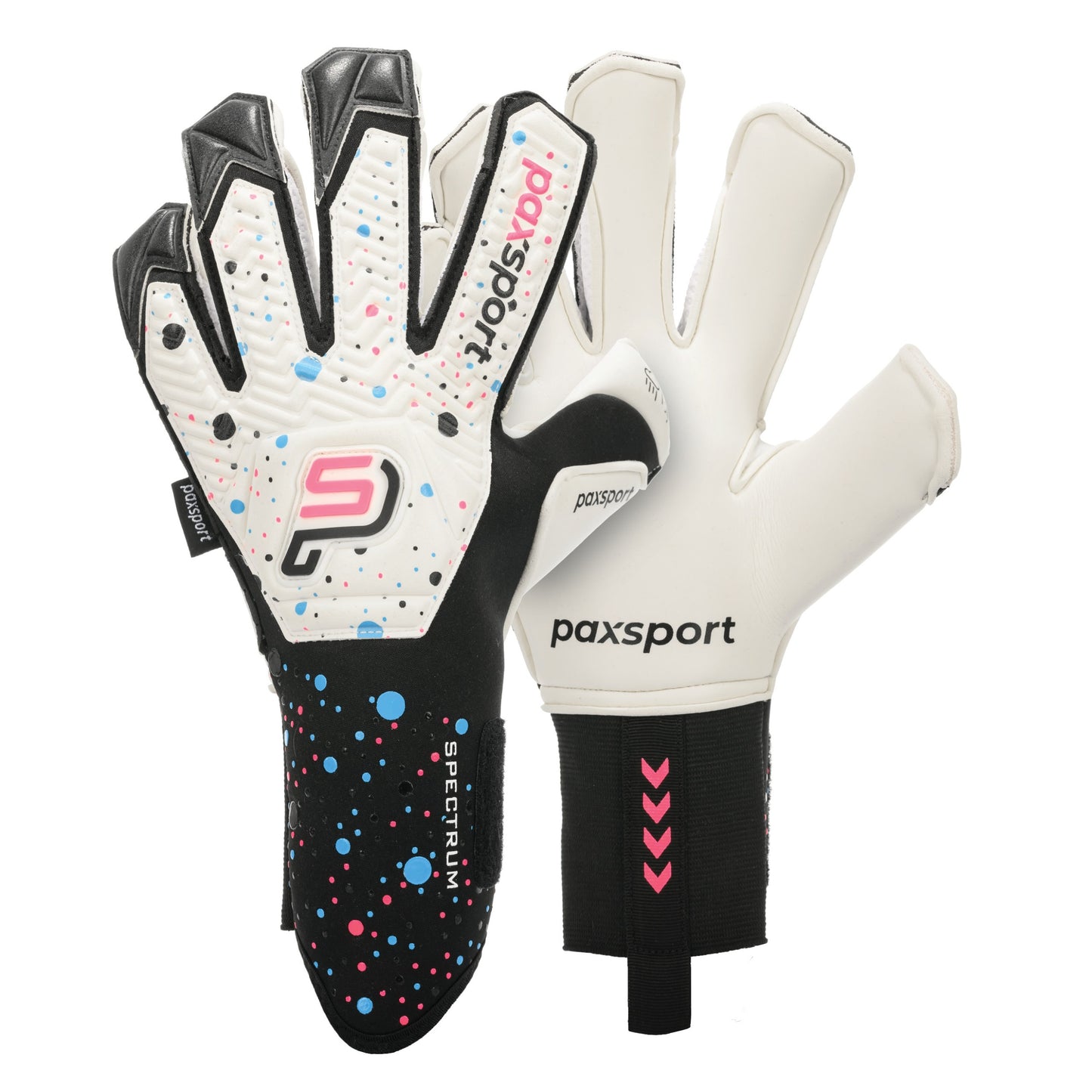 Spectrum | White | Youth Goalkeeper Gloves | Hybrid Roll Finger | Sporty Latex