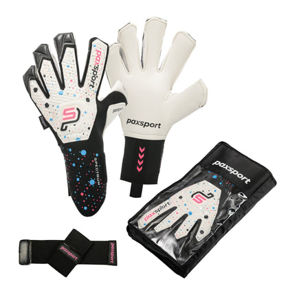 Spectrum | White | Youth Goalkeeper Gloves | Hybrid Roll Finger | Sporty Latex