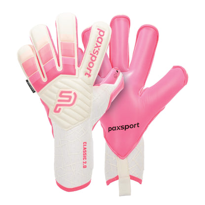 CLASSIC 2.0 | Pink | Adult Goalkeeper Gloves | Roll Finger | Contact Latex