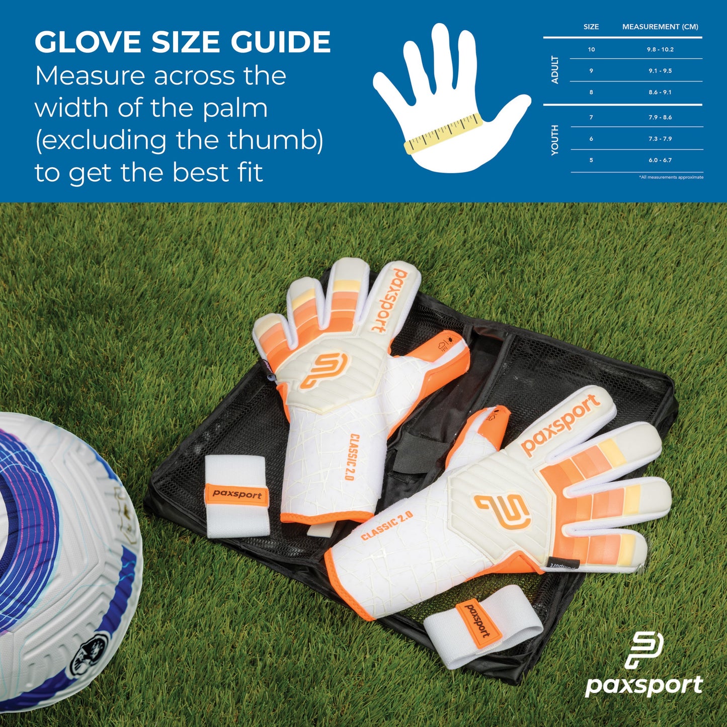 CLASSIC 2.0 | Orange | Youth Goalkeeper Gloves | Flat Cut | NB Latex
