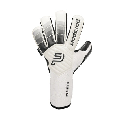 CLASSIC 2.0 | Black | Adult Goalkeeper Gloves | Roll Finger | Contact Latex