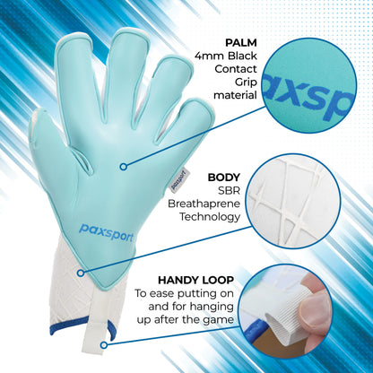 CLASSIC 2.0 | Aqua | Youth Goalkeeper Gloves | Roll Finger | NB Aqua Latex
