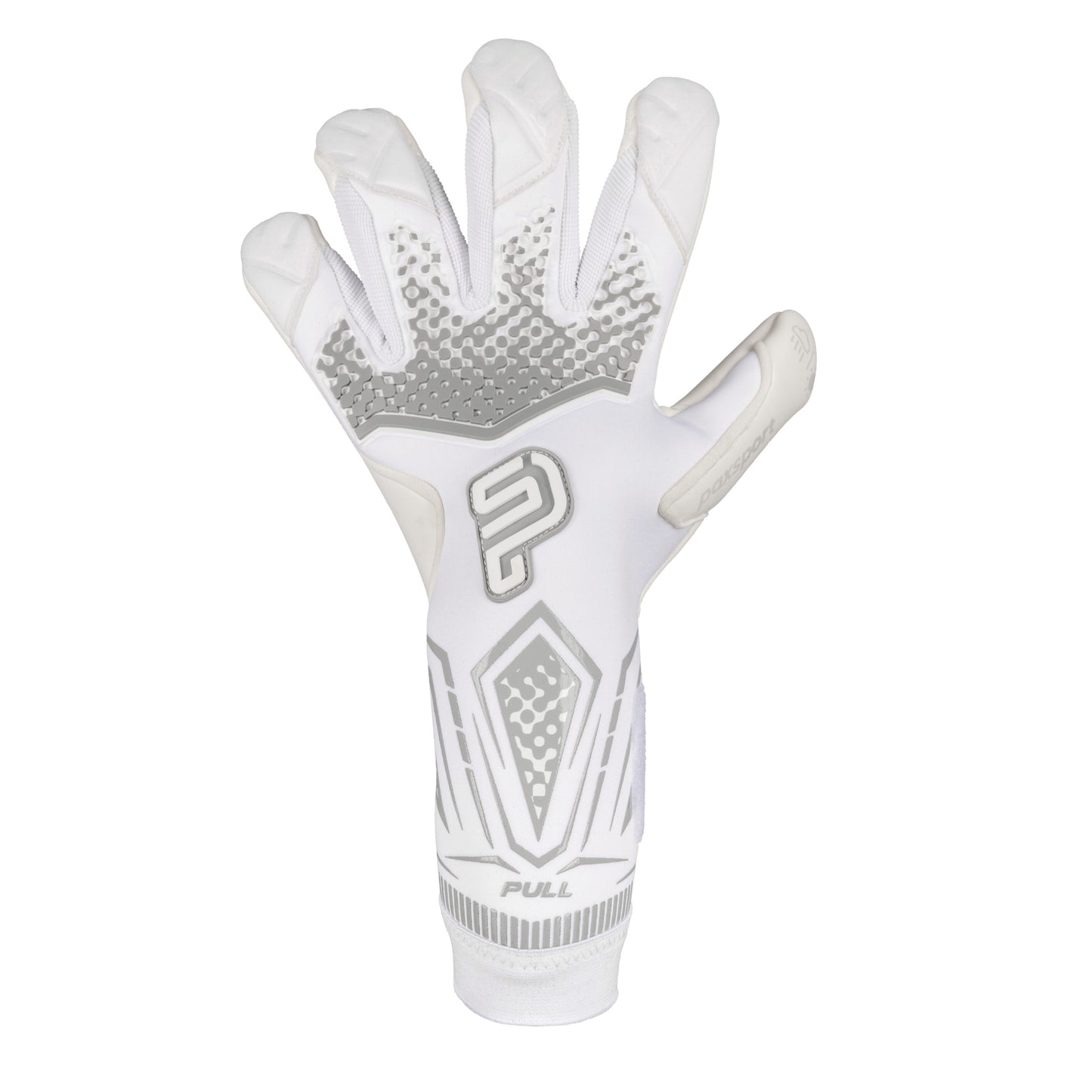 REACT | White | Adult Goalkeeper Gloves | Hybrid Roll | Contact Grip
